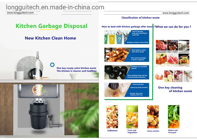 Clean Kitchen Waste Crusher Garbage Disposal