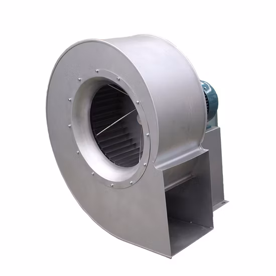 Ventilador de ar de exaustão centrífuga de ventilação industrial de aço inoxidável para incinerador de descarte de lixo